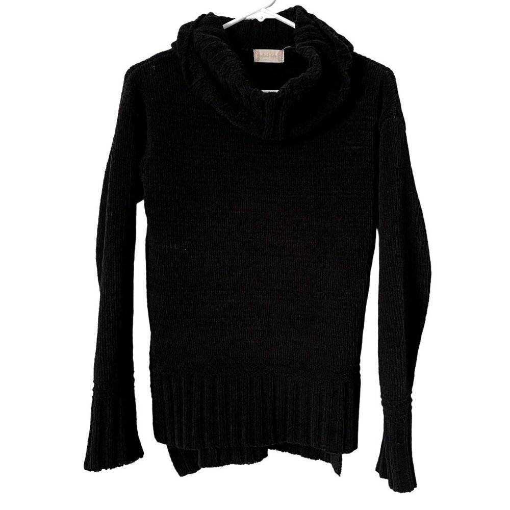 Altar'd State black turtleneck tunic classic knit minimalistic simple sweater
